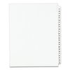 Avery Dennison Index Side Tab 8-1/2 x 11", #51-75, White, PK25 01332